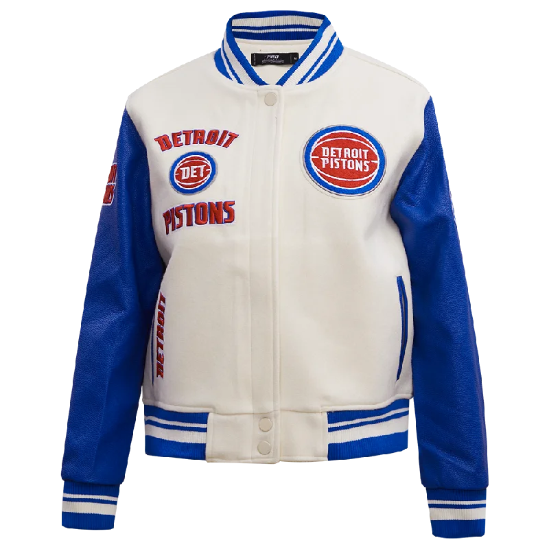 CHAMARRA UNIVERSITARIA NBA DETROIT PISTONS RETRO CLASSICS PARA MUJER