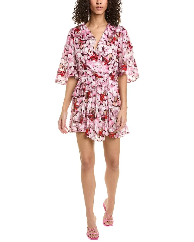 IRO Surplice Silk-Blend Mini Dress