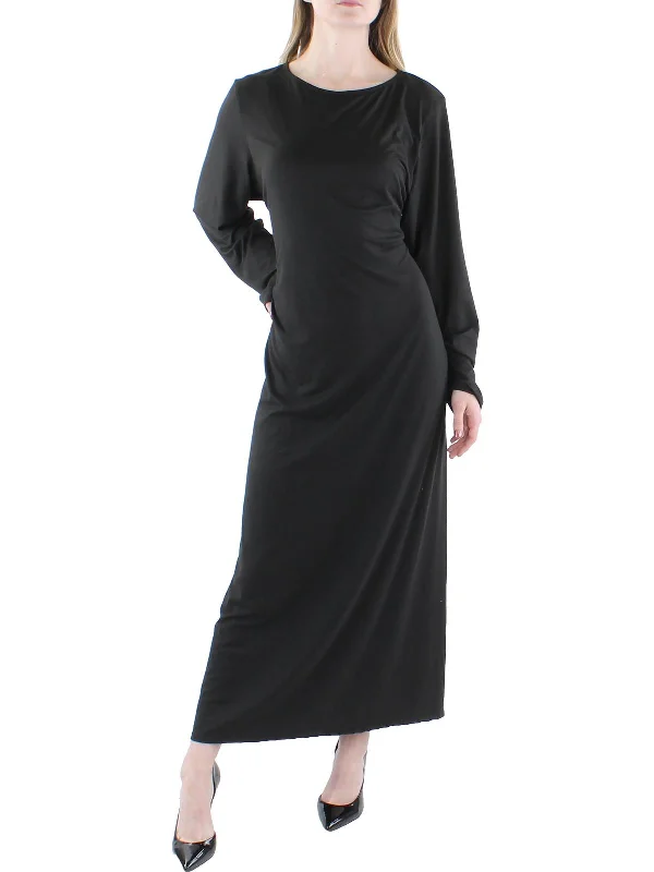 Plus Womens Jersey Long Maxi Dress