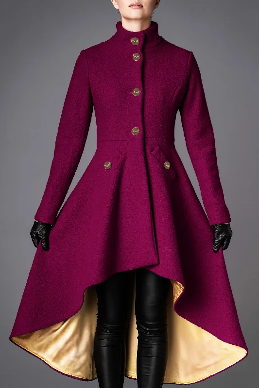 Women's Wool Coat - Loyalty Magenta