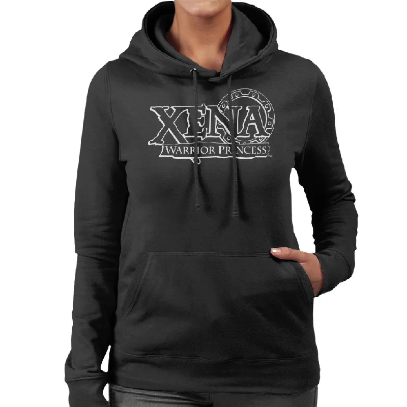 Xena Warrior Princess Vintage Logo Women's Hooded Sweatshirt