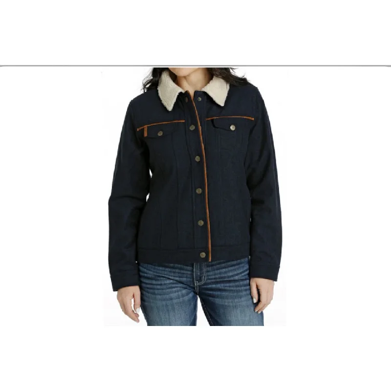 Cinch Women's Navy Wool Trucker Jacket MAJ9897001