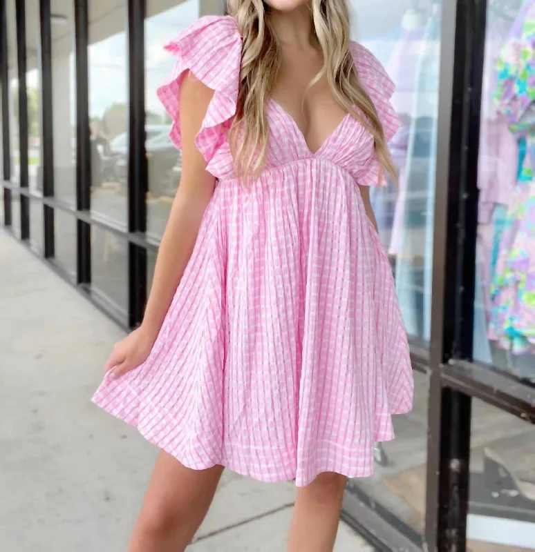 Feels So Sweet Dress In Pink