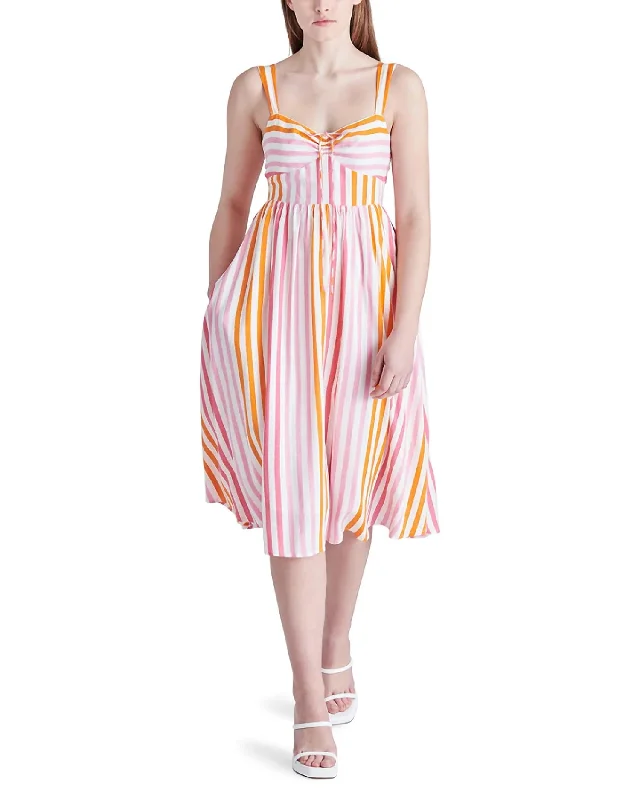 Deyvani Dress In Stripe