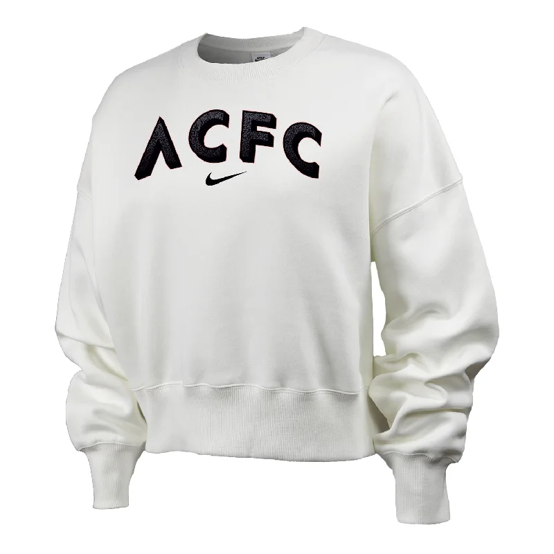 Women's Nike Angel City FC Status Off-White Crewneck