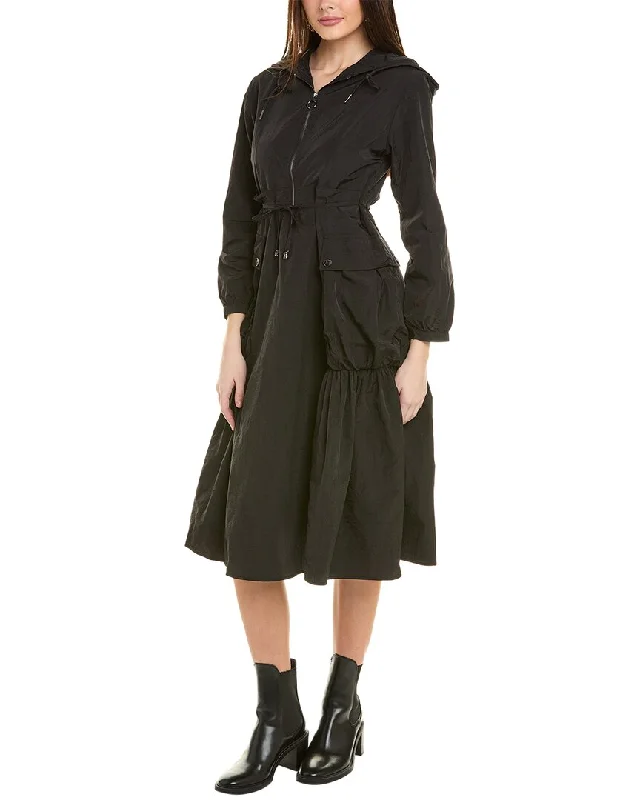 Gracia Rain Coat Midi Dress