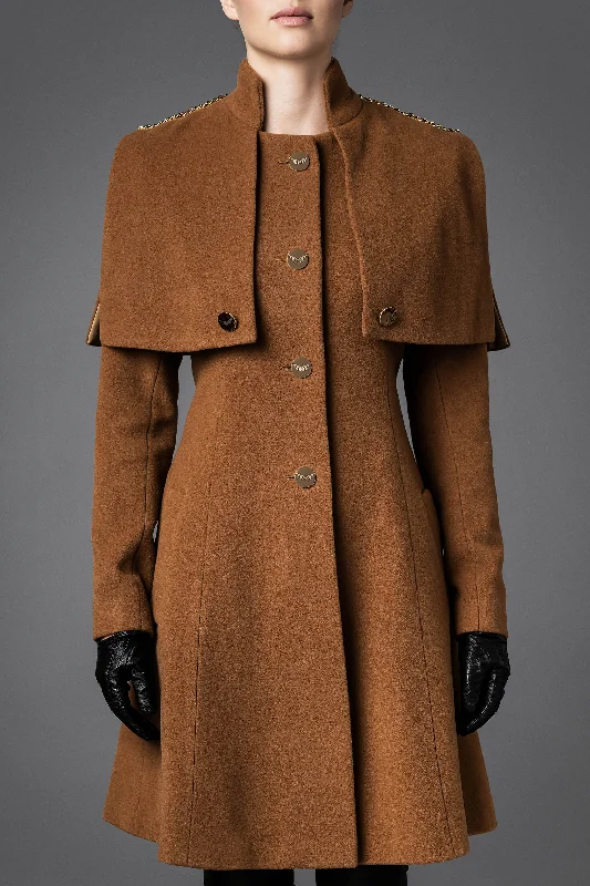 Women's Wool Coat - Harmony Camel