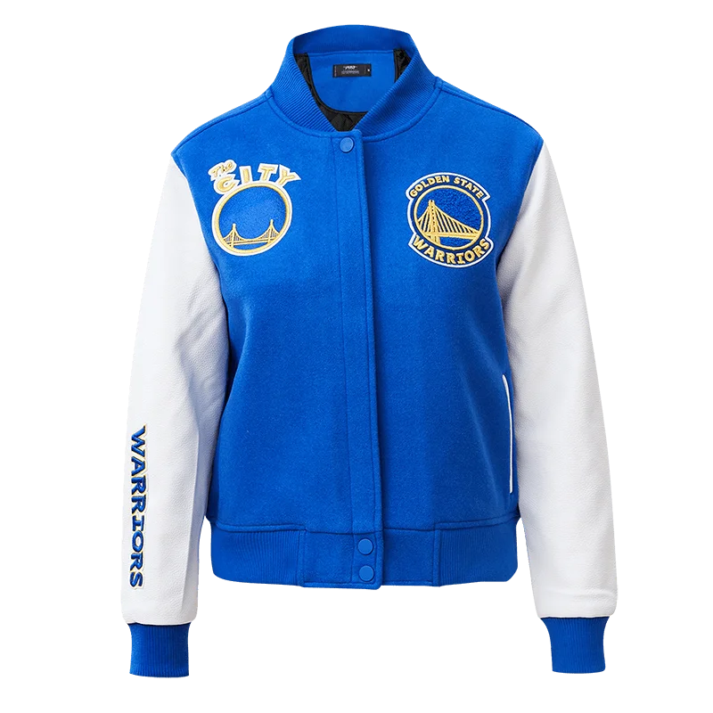 CHAMARRA UNIVERSITARIA NBA GOLDEN STATE WARRIORS CLASSIC ESSENTIALS PARA MUJER