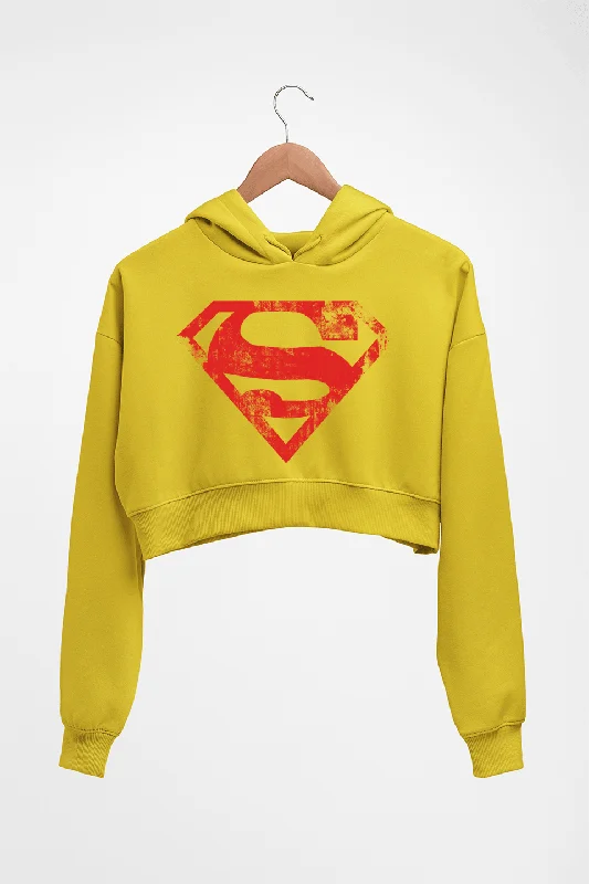 Superman Superhero Crop HOODIE FOR WOMEN